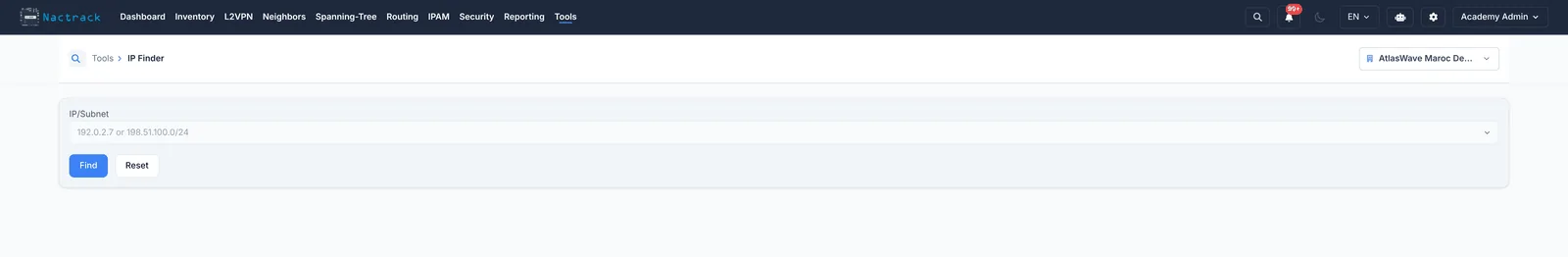 Ouvrir IP Finder